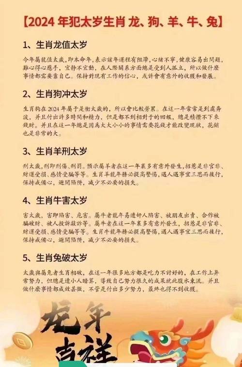 龙年冲什么生肖犯太岁_龙年冲什么生肖犯太岁?一起来看看