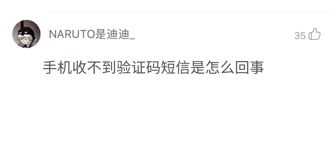 关于信息里面收不到验证码是怎么回事?的信息