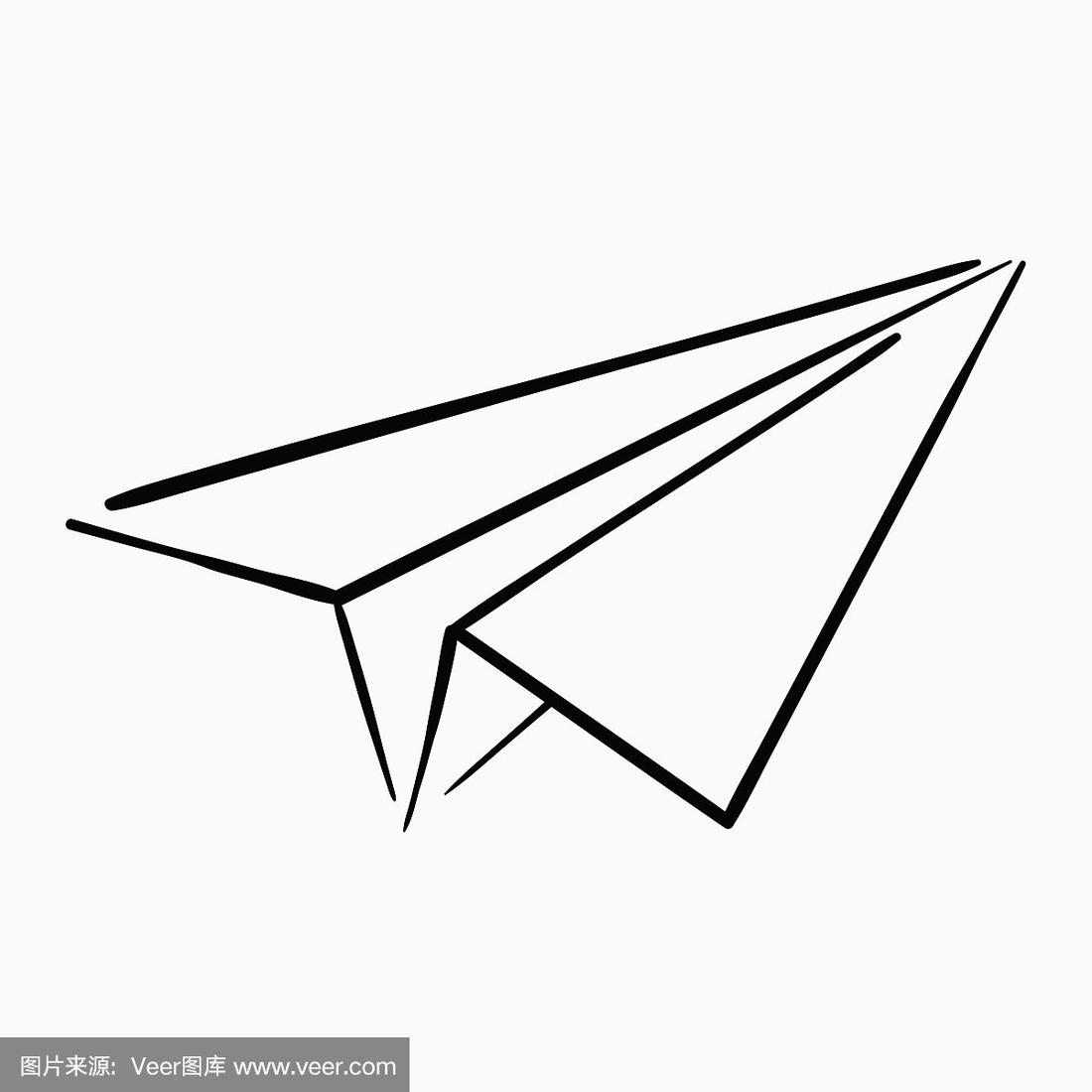 纸飞机怎么画简笔画_纸飞机怎么画简笔画毕业季